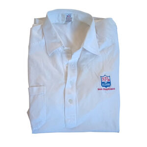 NFL Alumni Polo Shirt White‎ XL FLAWS
